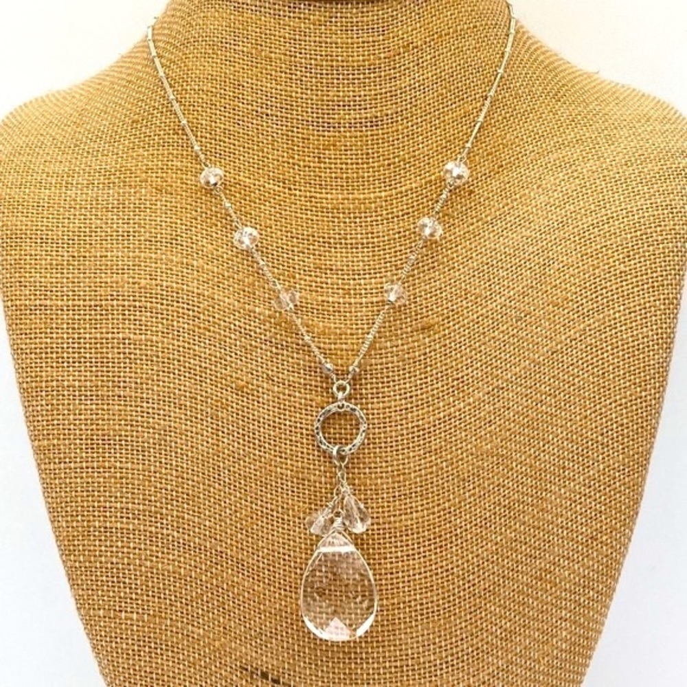 Quartz Crystal and 925 Necklace by Athena Designs